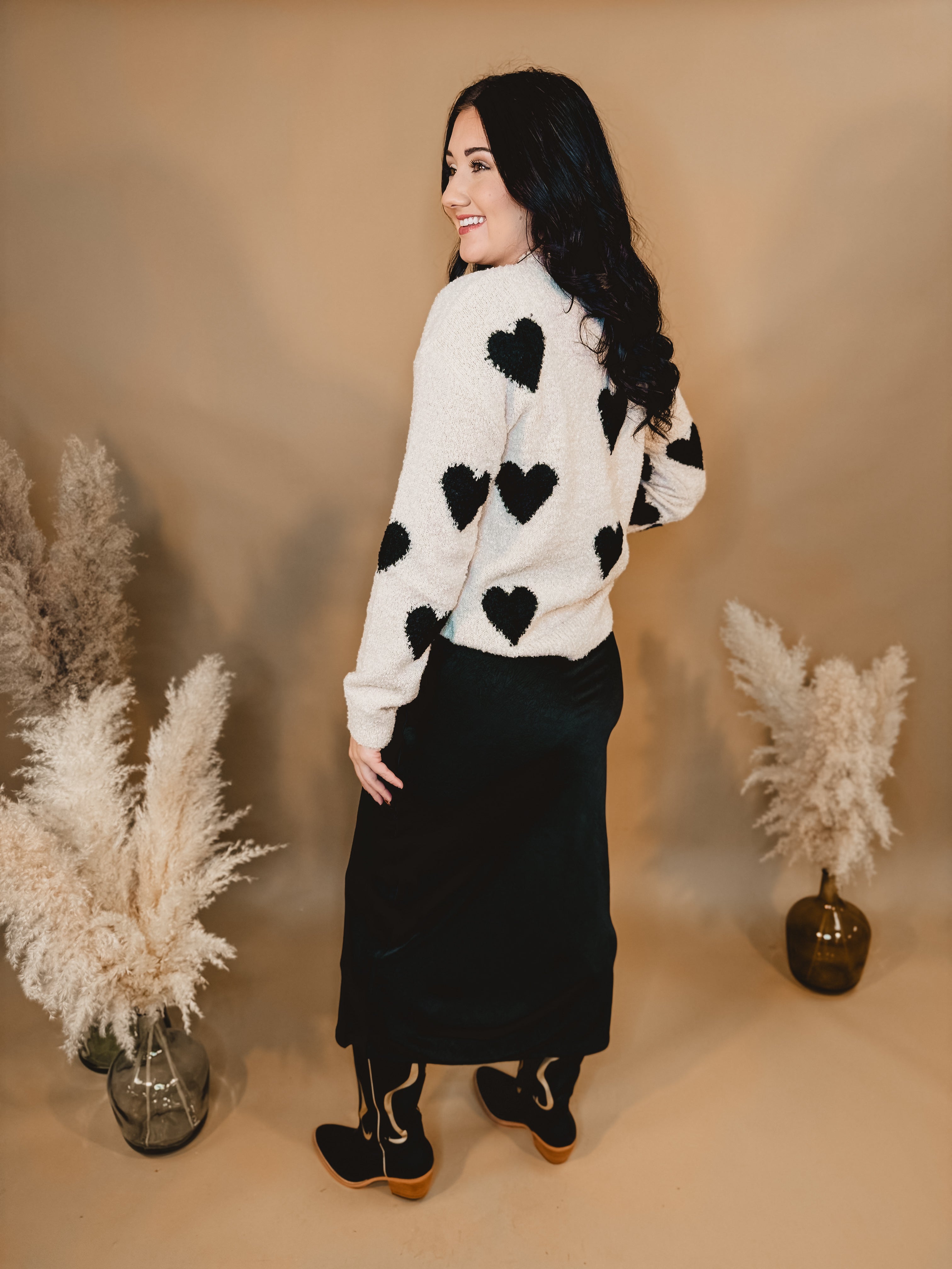 Crinkled Textured Maxi Skirt - Black Crinkled Textured Maxi Skirt - Black